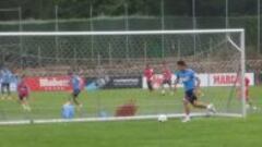 Correa sigue recuperándose a buen ritmo y ya toca balón