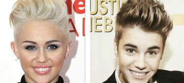 Miley Cirus y Justin Bieber