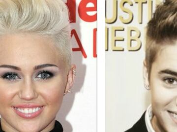 Miley Cirus y Justin Bieber