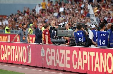 Así fue la emocionante despedida de Totti del Roma