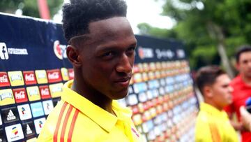 Yerry Mina, jugador de la Selecci&oacute;n Colombia