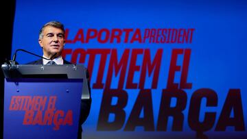 Laporta y la lona del Bernab¨¦u: "Hemos marcado perfil"