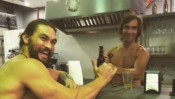 Jason Momoa se encuentra en Barcelona pasando unos días de vacaciones.
