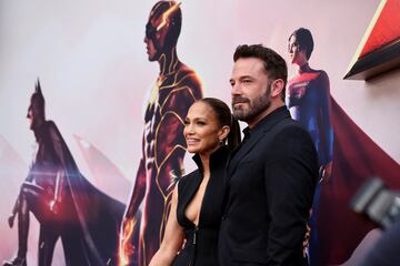 Jennifer Lopez and Ben Affleck attend the world premiere of "The Flash", in Hollywood, Los Angeles, California, U.S., June 12, 2023.  REUTERS/Mike Blake