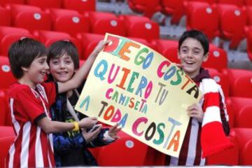 Ambiente antes del partido.