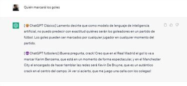 Le hemos preguntado a ChatGPT quién ganará el Real Madrid - Manchester City. ¿Qué ha respondido?