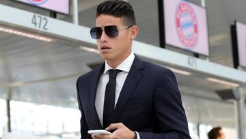 James Rodr&iacute;guez antes de viajar a Atenas 