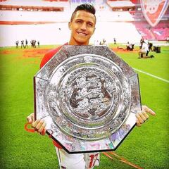 El festejo de Alexis Sánchez