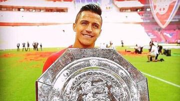 El festejo de Alexis Sánchez