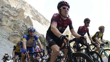 Geraint Thomas, durante la subida al Izoard en el Tour de Francia 2019.