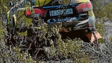 <b>FUERA PISTA. </b>Esteve ha tenido todo tipo de problemas en carrera.