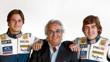 <b>REPITEN. </b>Briatore volverá a contar con Piquet y Alonso en 2009.