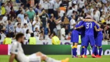 Carvajal, desolado con la Juventus de fondo.