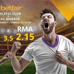 Athletic Club vs. Real Madrid CF: horario, TV, estadísticas, clasificación y pronósticos LaLiga