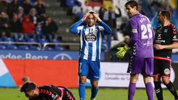 02/02/2019 PARTIDO DE SEGUNDA DIVISION    Deportivo de La Coru&ntilde;a - Tenerife   Dani H    QUIQUE GONZALEZ