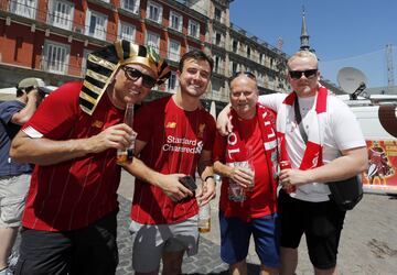 Ambiente de Champions en las calles de Madrid