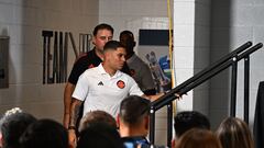 Juan Fernando Quintero y Néstor Lorenzo en conferencia de prensa de Copa América.