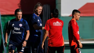 Futbol, Entrenamiento seleccion chilena.
Entrenamiento de la seleccion chilena previo al amistoso contra Panama realizado en el Complejo Deportivo Juan Pinto Duran.
Santiago, Chile.
17/03/2025
Javier Torres/Photosport
Football, Trainning session team Chile.
Training of the Chilean team prior to the friendly against Panama held at the Complejo Deportivo Juan Pinto Duran.
Santiago, Chile.
17/03/2025
Javier Torres/Photosport
