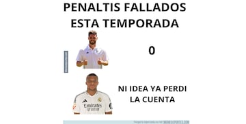 Los memes de la jornada: la Copa, los partidos del Madrid y del Bar?a, el penalti fallado por Mbapp¨¦...