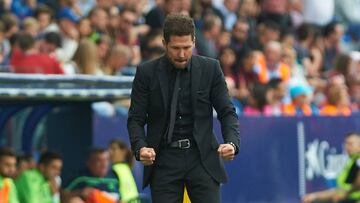 Simeone celebra un gol del Atl&eacute;tico. 