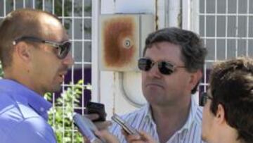 <b>DE VUELTA. </b>Borja atendió ayer a los medios en Los Anexos.