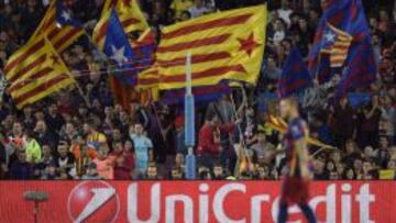 Esteladas en el Camp Nou