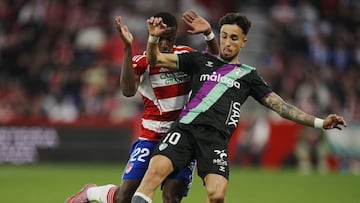 Partido de la jornada 28 de LaLiga Hypermotion entre el Granada y el Málaga.