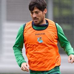 Silva vuelve a entrenar en Zubieta
