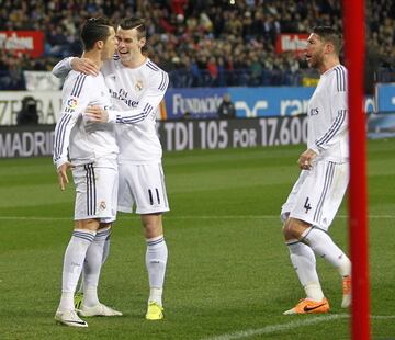 11 de febrero de 2014. Partido de vuelta de las semifinales de la Copa del Rey entre el Atl¨¦tico de Madrid y el Real Madrid en el Vicente Calder¨®n (0-2). Cristiano Ronaldo marc¨® el 1-0 de penalti.