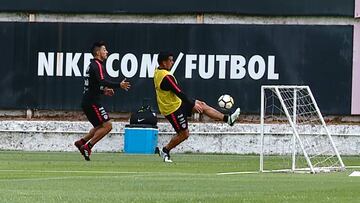 La motivada primera práctica de Paredes en su vuelta a la Roja