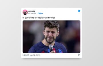 Los memes no tienen piedad con Piqué tras la ‘Music Session’ de Shakira y Bizarrap