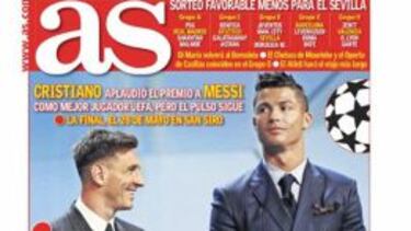 La sonrisa de Messi y el guiño de Cristiano