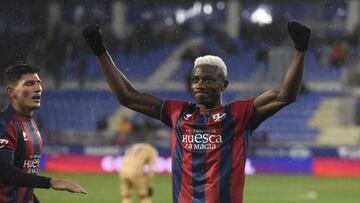 Soko celebra su gol frente al Eibar.