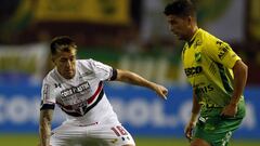 Defensa y Justicia vs Sao Pablo por la Copa Sudamericana en el Estadio Ciudad de Lanus.