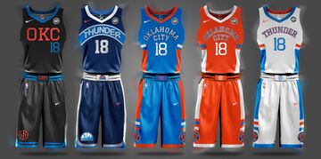 Uniforme de Oklahoma City Thunder.