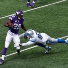 Los Vikings ganan a los Lions gracias a Peterson y su defensa