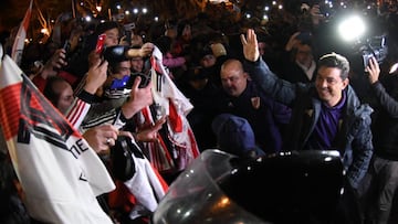 River fue recibido por centenares de hinchas en Villa Mercedes