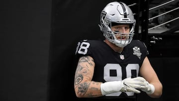 Tras tres años en la NFL, el defensive end Maxx Crosby acumula 142 tacleadas, 25 sacks, 12 pases desviados en la línea de golpeo y cuatro fumbles forzados.