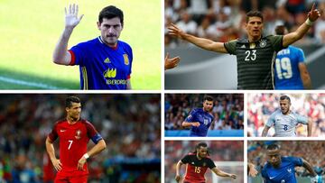 Casillas, Cristiano, Mario G¨®mez, Motta, Wilshere, Denayer y Evra no ir¨¢n con sus selecciones.
