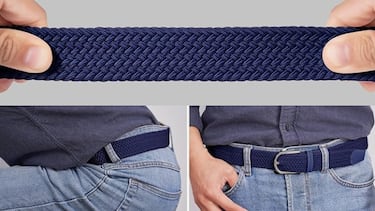 Este es el cintur¨®n trenzado sin agujeros que se adapta a cualquier talla