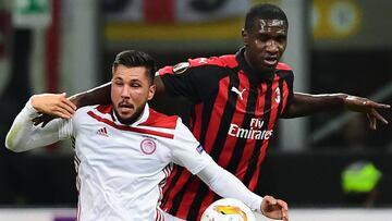 Zapata juega su primer partido de la temporada con el Milan