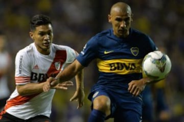 Boca Juniors igualó en la Bombonera ante River Plate 0-0 en la semifinal de ida de la Copa Sudamericana. 