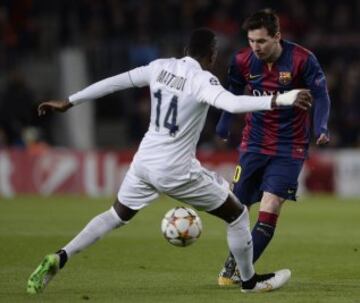 Blaise Matuidi y Messi 