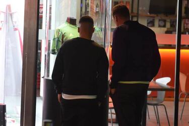 El plantel de River visitó el museo antes de la Recopa