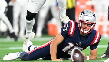 Maye was the third overall pick in the 2024 NFL Draft and is pushing Jacoby Brissett to be the Pats’ starting quarterback.