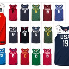 Así son las camisetas que se usarán durante el Mundial de Baloncesto