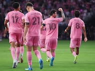 ¡No podía ser alguien más! La otra toma del primer gol de Messi en el estadio nuevo de Inter Miami