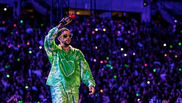 Popular Puerto Rican singer Bad Bunny was seen in the front row at the Crypto.com Arena to watch the Los Angeles Lakers battle the Memphis Grizzlies.