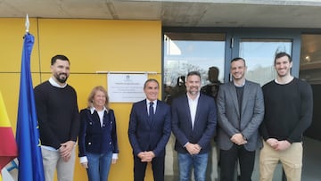 Inauguración del pabellón Sergio Scariolo en San Pedro de Alcántara.