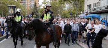 Los seguidores del Legia la lían en las calles de Madrid